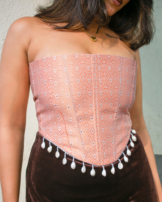 Pastel Peach Corset